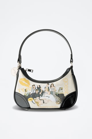 Borsa a spalla Gossip Girl - Nero