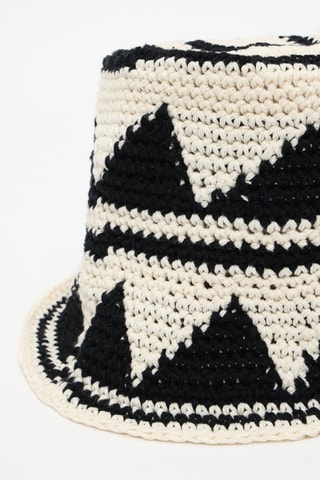 Cappello da pescatore - Nero e beige