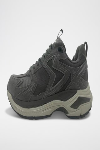 Sneakers in pelle scamosciata - Grigio
