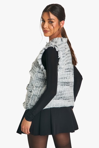 Gilet sans manches - Gris clair chiné