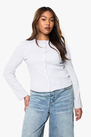 Cardigan - Grigio melange