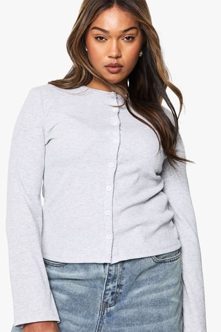 Cardigan - Grigio melange
