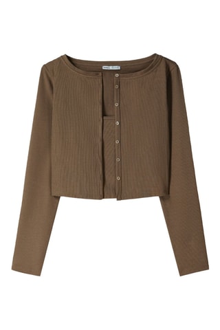 Cardigan - Marrone