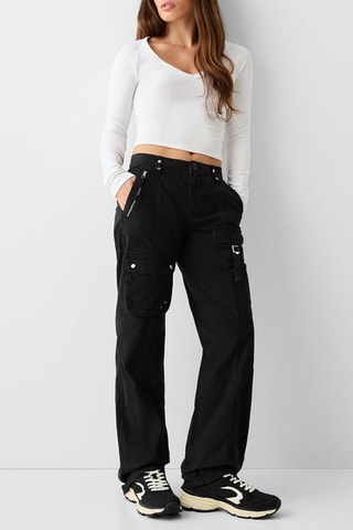 Pantaloni cargo - Nero