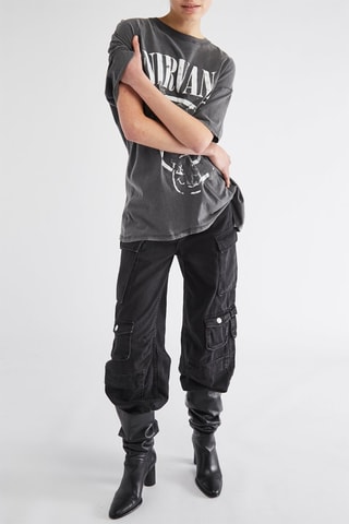 Pantaloni cargo - Nero