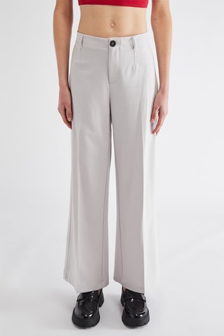 Pantalon wide legs - Gris