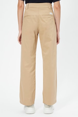 Pantaloni straight - 
Beige