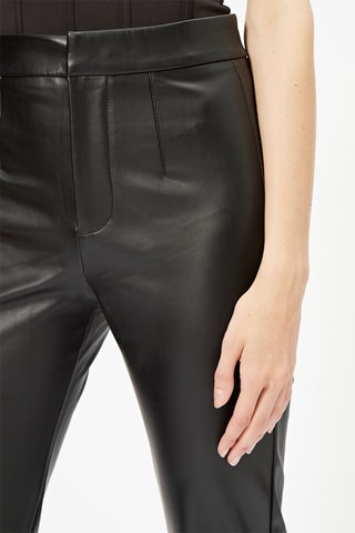 Pantaloni flare a vita alta - Marrone