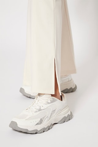 Pantaloni flare a vita alta - Ecrù