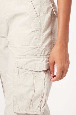 Pantaloni cargo a vita alta - Ecrù