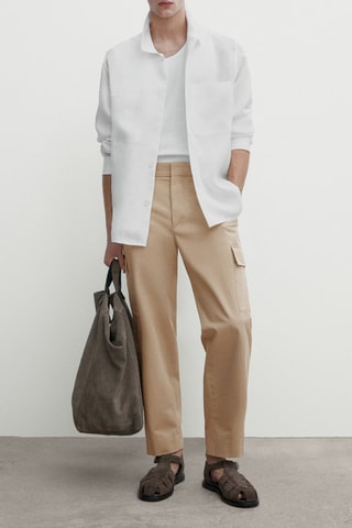 Pantaloni cargo - Beige