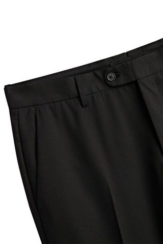 Pantaloni da completo in lana - Nero