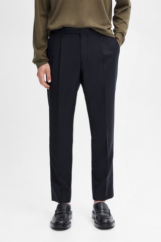 Pantaloni da completo in lana - Navy