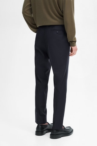 Pantaloni da completo in lana - Navy