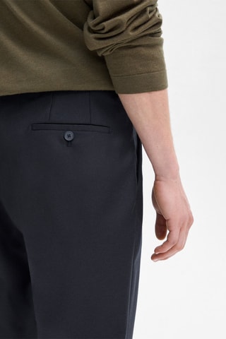 Pantaloni da completo in lana - Navy