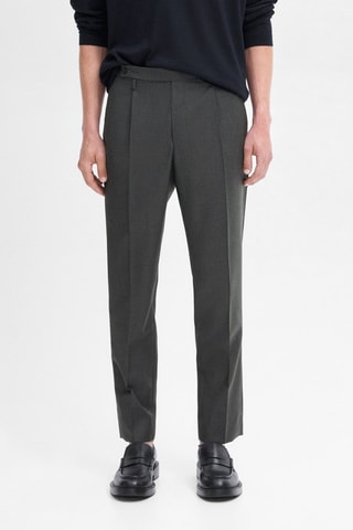 Pantaloni da completo in lana - Antracite