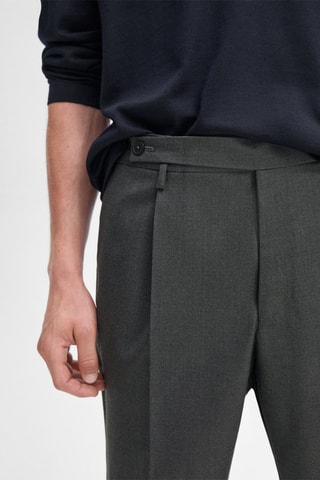 Pantaloni da completo in lana - Antracite