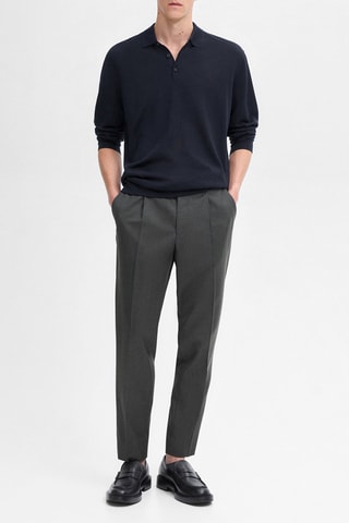 Pantaloni da completo in lana - Antracite