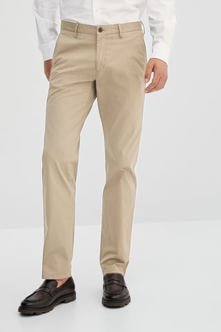 Pantaloni chino regular fit in cotone - Rosa