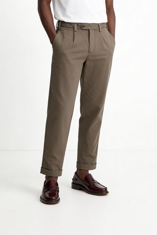 Pantaloni chino relaxed - Beige
