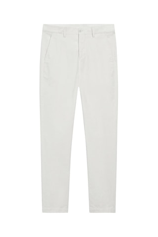 Pantaloni chino slim in velluto - Panna