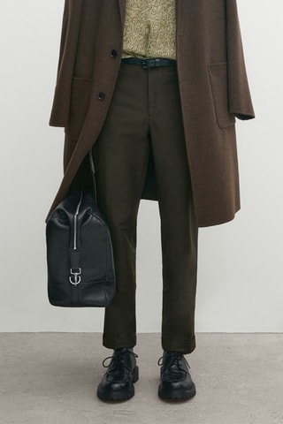 Pantaloni chino relaxed - Kaki