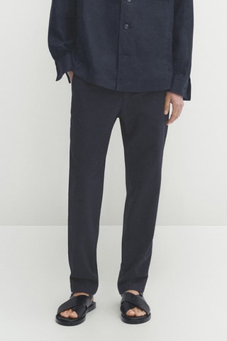 Pantaloni chino slim - Navy