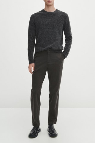 Pantaloni chino slim - Grigio