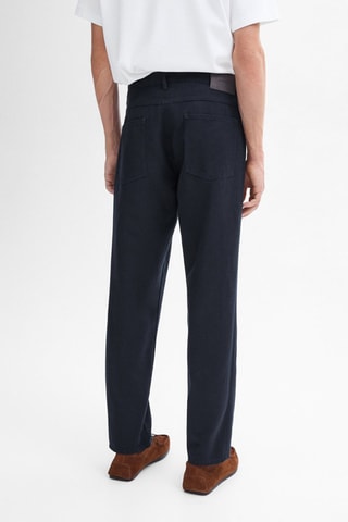 Pantaloni in lino - Navy