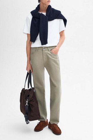 Pantaloni in lino - Kaki