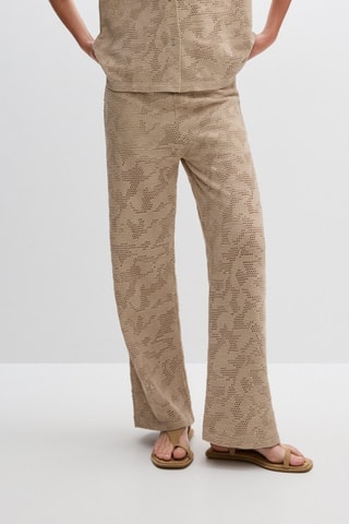 Pantaloni in pizzo - Beige