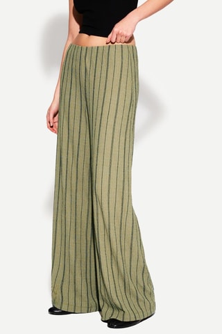 Pantaloni wide legs - Kaki