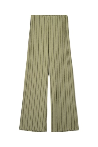 Pantaloni wide legs - Kaki
