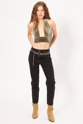 Jeans mom slim - Nero