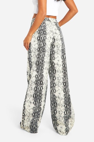 Jeans wide legs a vita alta - Bianco