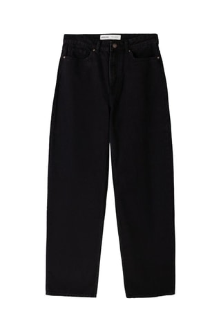 Jeans mom a vita alta - Nero
