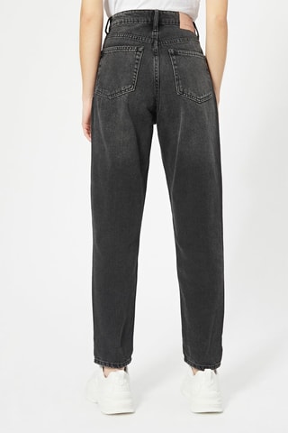 Jeans mom a vita alta - Antracite