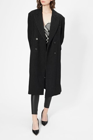 Cappotto in lana - Nero e bianco