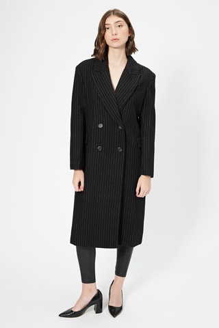 Cappotto in lana - Nero e bianco