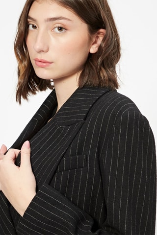 Cappotto in lana - Nero e bianco