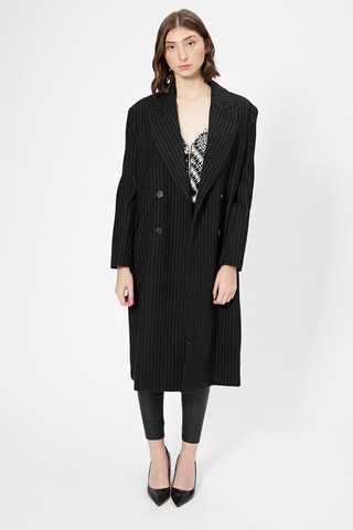 Cappotto in lana - Nero e bianco