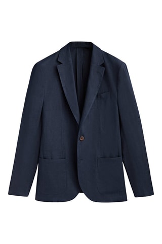 Blazer da completo  100% lino  - Navy