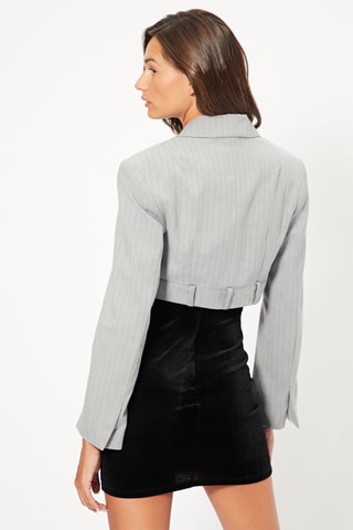 Blazer corto - Grigio chiaro