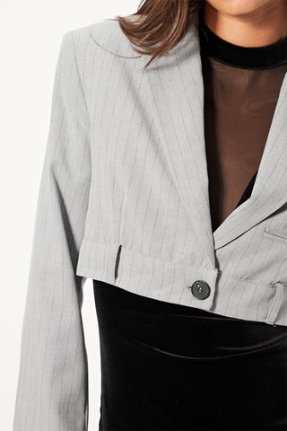 Blazer corto - Grigio chiaro