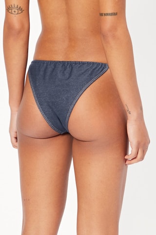 Slip bikini - Blu scuro melange