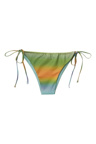 Slip bikini - Celeste e verde