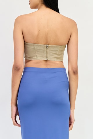 Crop top bustier - Beige