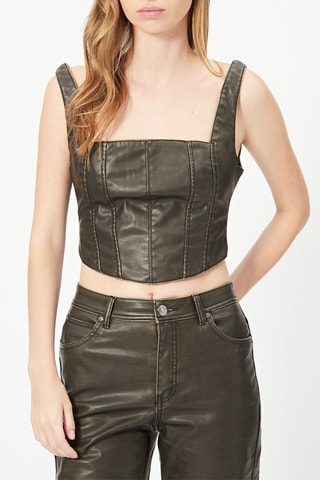 Crop top - Kaki