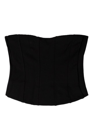 Top bustier - Nero
