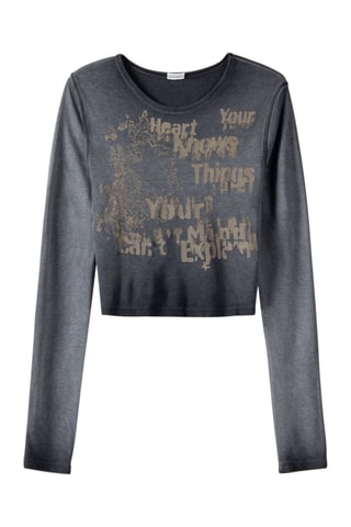 Crop top - Grigio